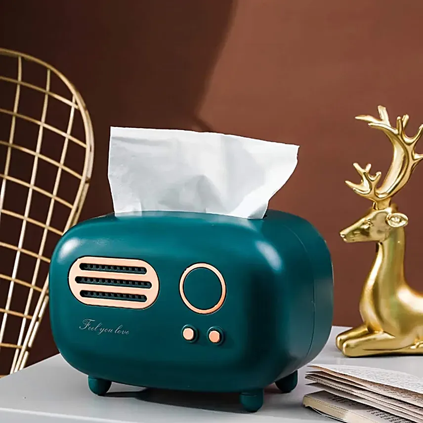 Retro Radio Tissue Dispenser Green