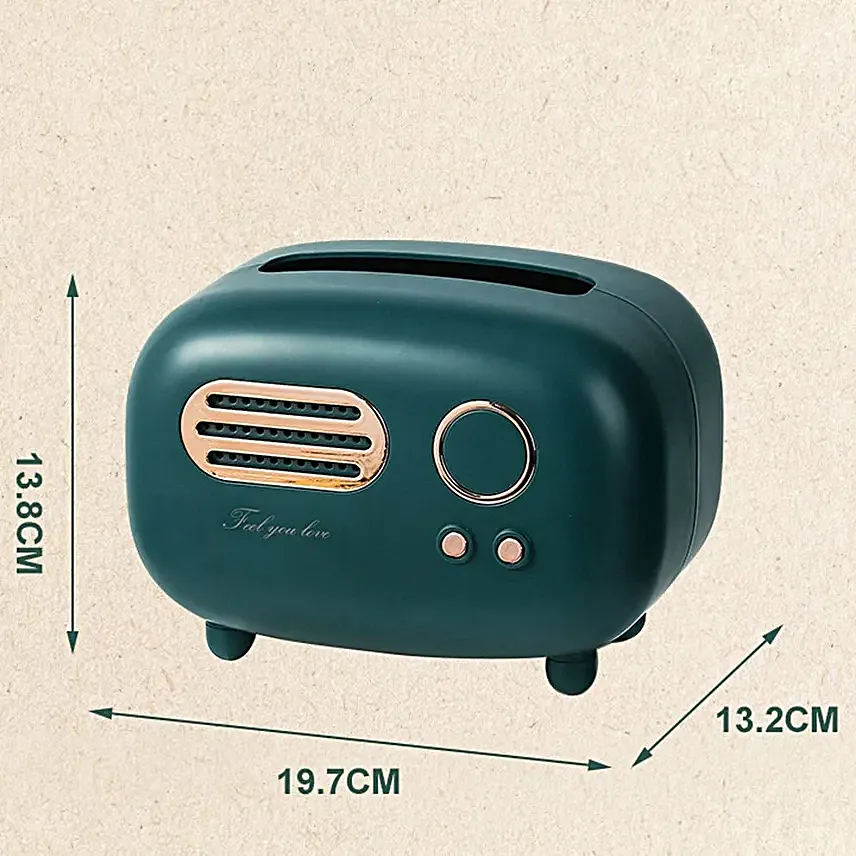 Retro Radio Tissue Dispenser Green