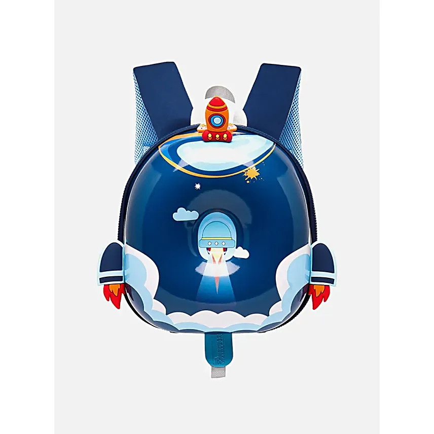 Rocket Theme Backpack Blue