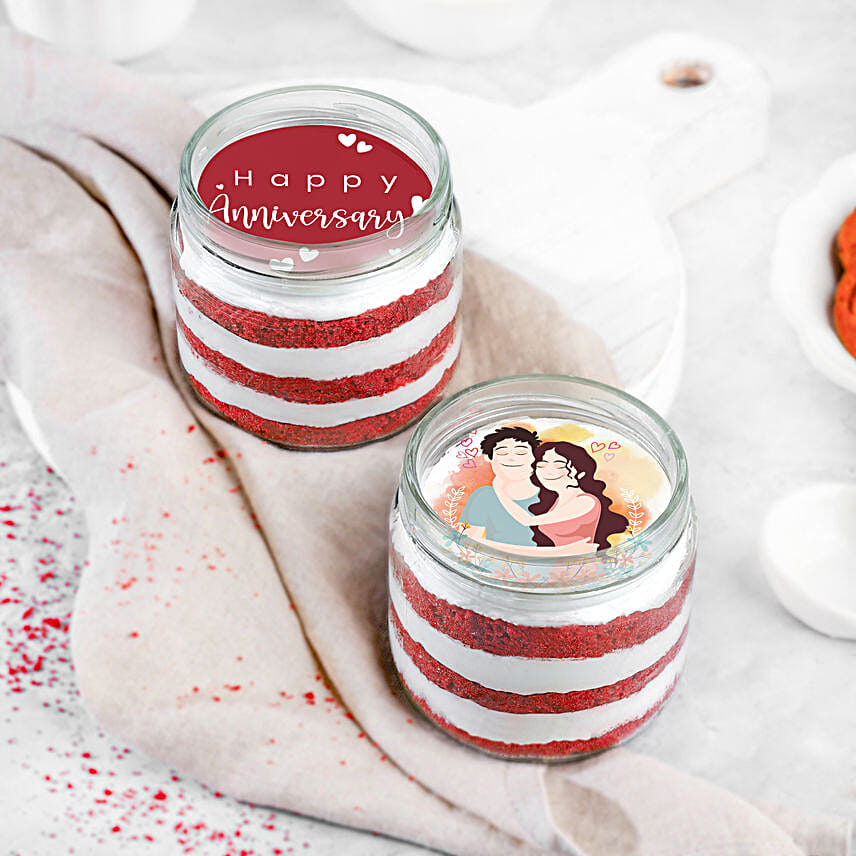 Romance Red Velvet Jar Cake Set