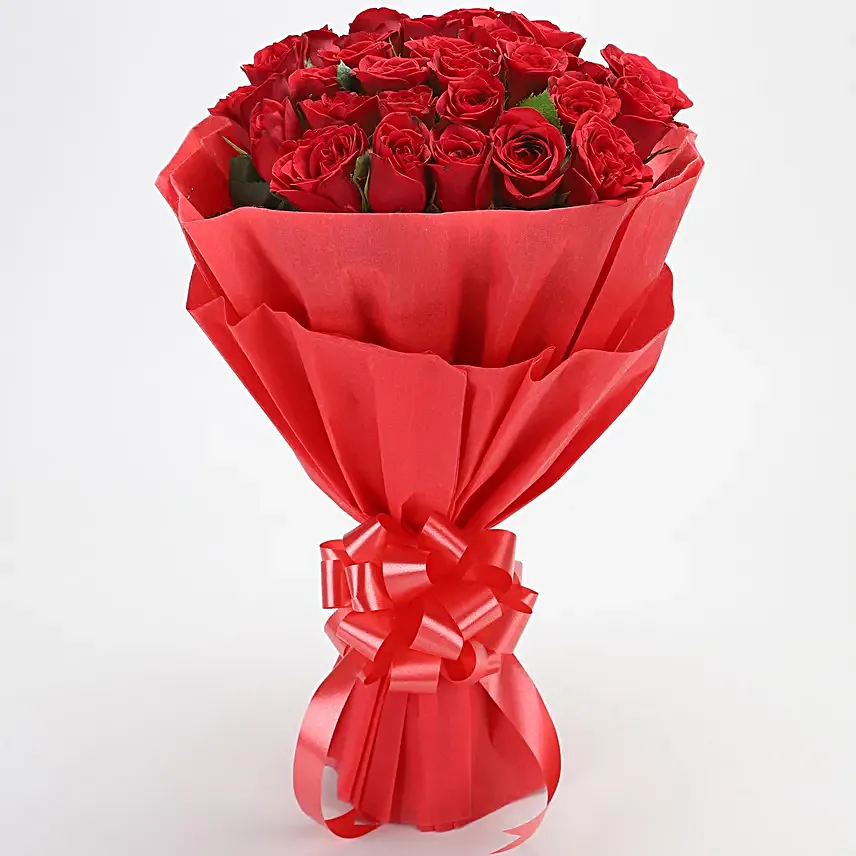 Bunch of 30 red roses