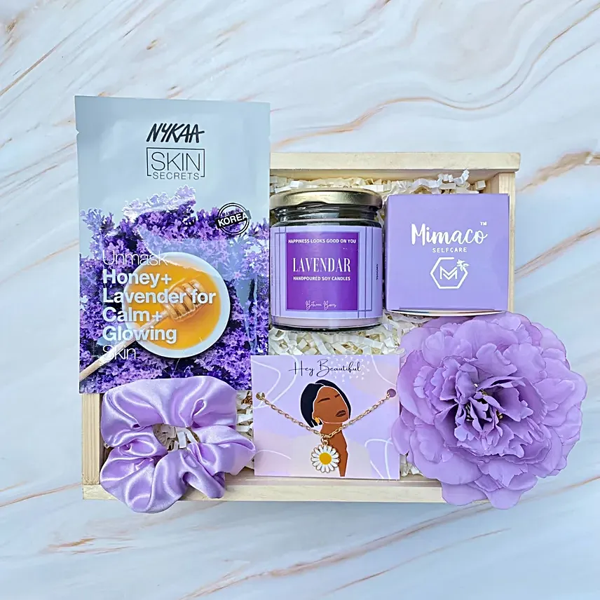 Romantic Lavender Love Birthday Gift Set For Your Wife