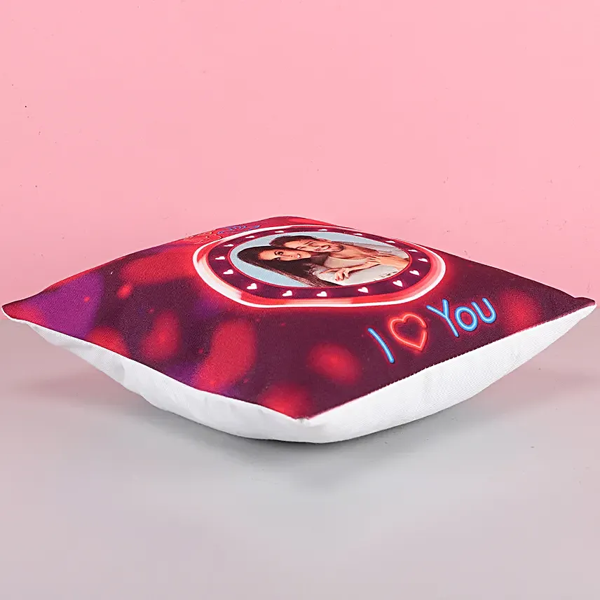 Romantic LED Personalised Cushion