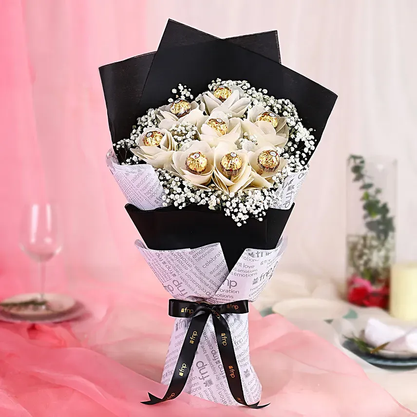 Romantic Rocher Bouquet For Your Valentine