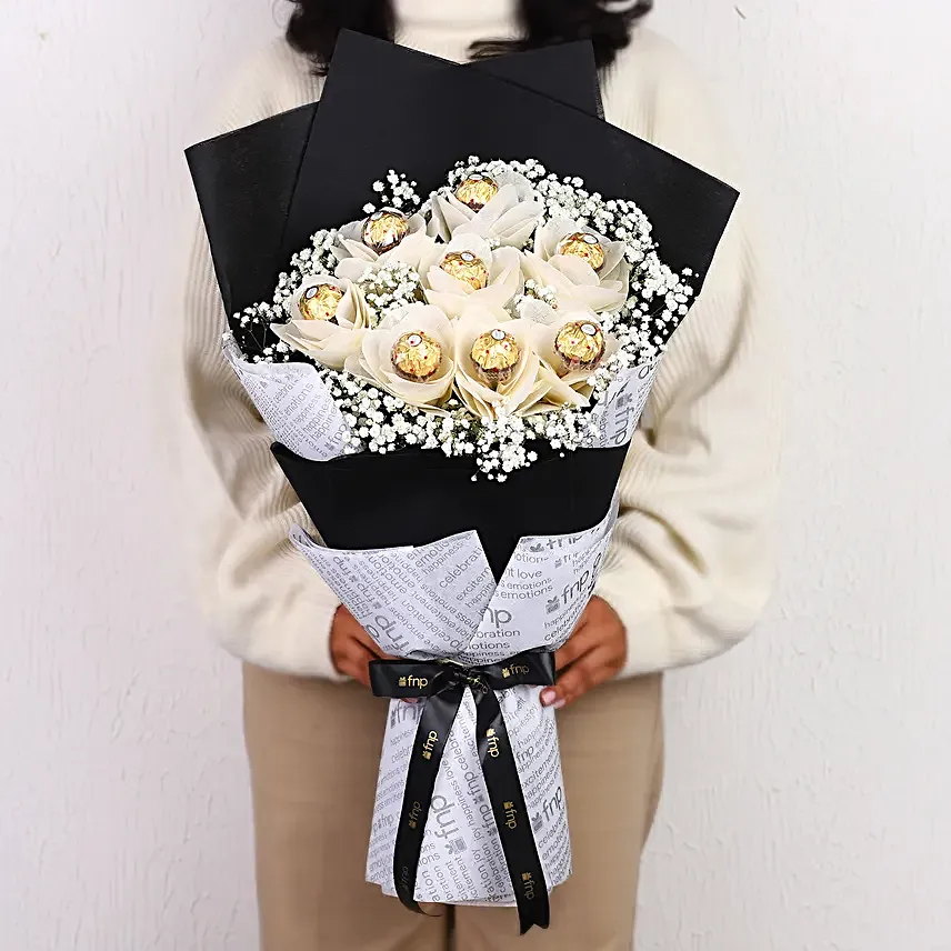 Romantic Rocher Bouquet For Your Valentine