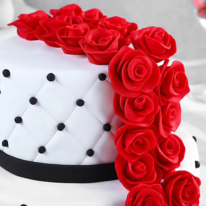2 tier wedding cake Chocolate 5kg
