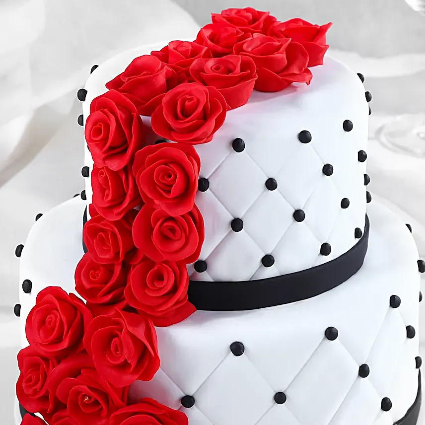 2 tier wedding cake Chocolate 5kg