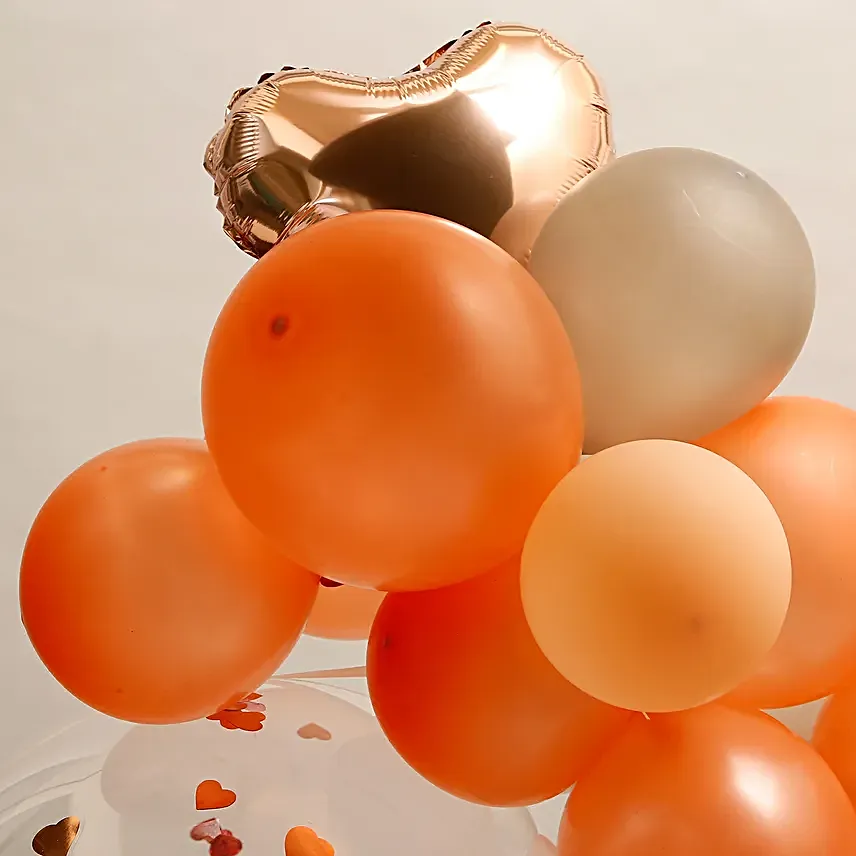 Rose Gold Birthday Balloon Bouquet