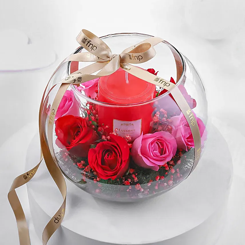 Rose N Candle Serenade