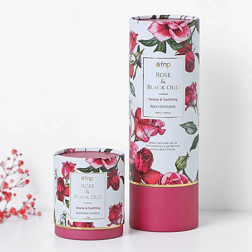 Rose N Oud Mix Candle and Diffuser