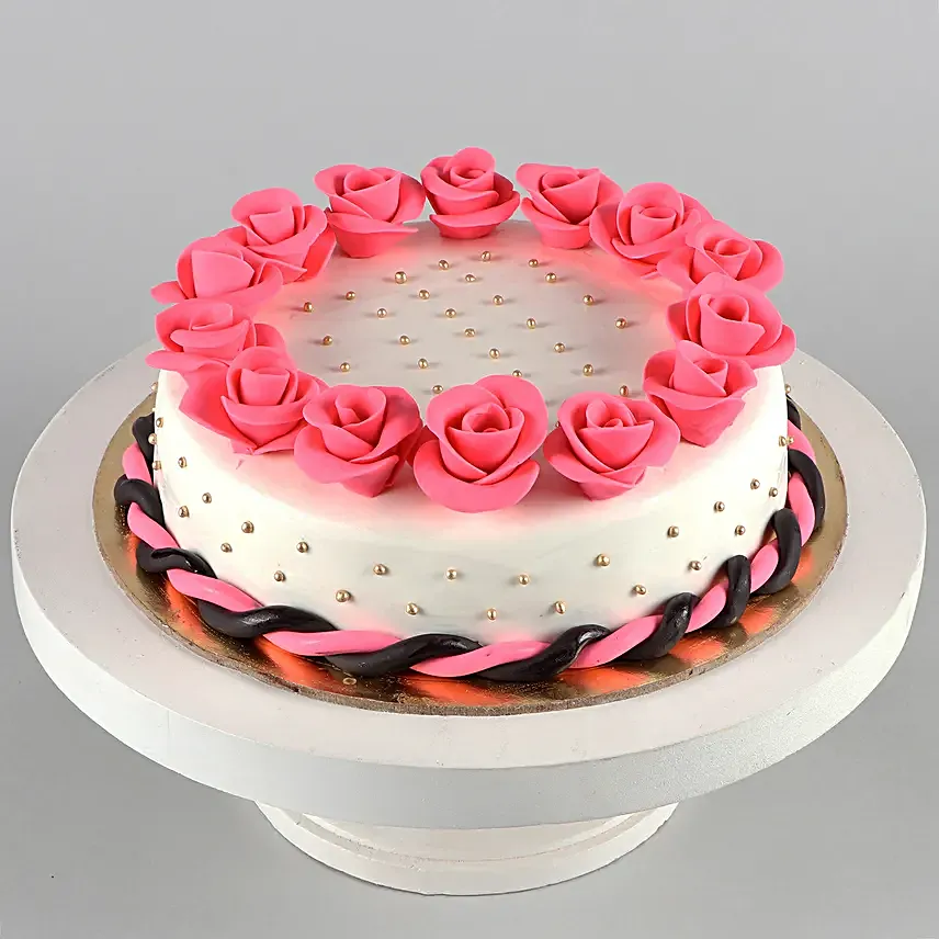 Roses Around Designer Truffle Cake 1 Kg