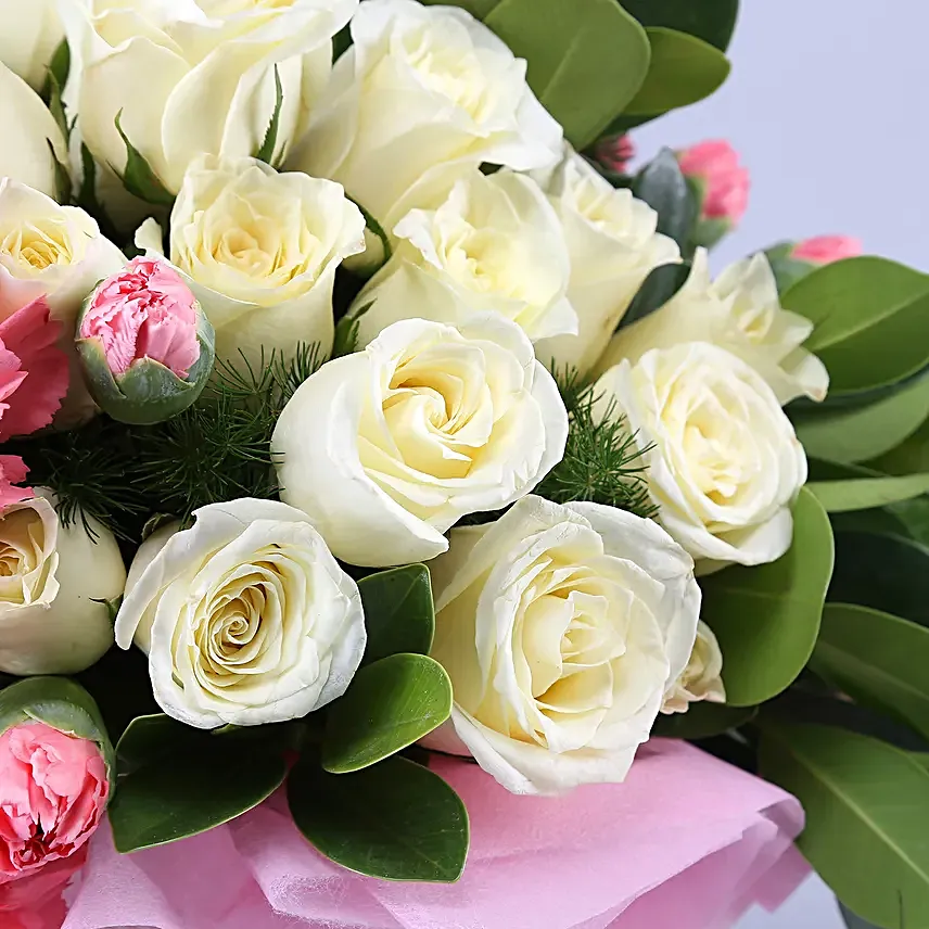 Roses N Carnations Floral Love Box