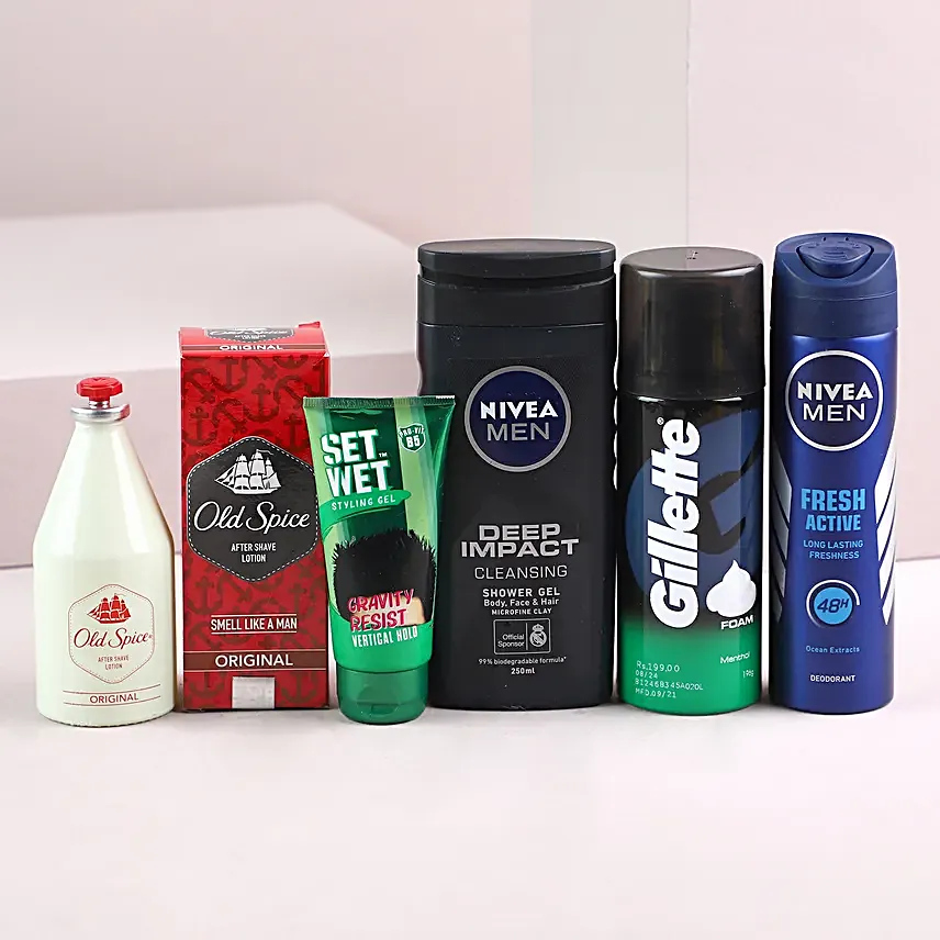 Roses N Mens Grooming Kit Hamper