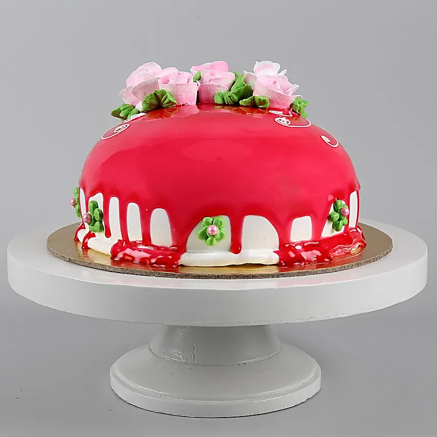 Roses On Top Chocolicious Cake Half Kg