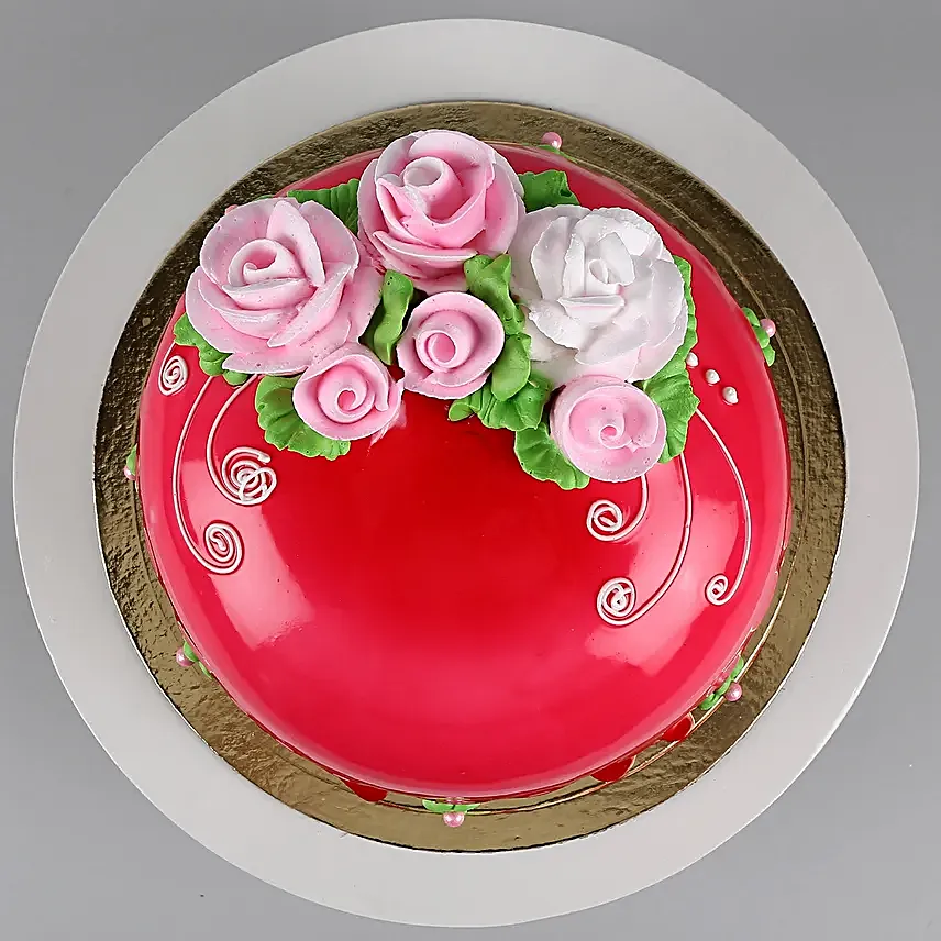 Roses On Top Chocolicious Cake Half Kg