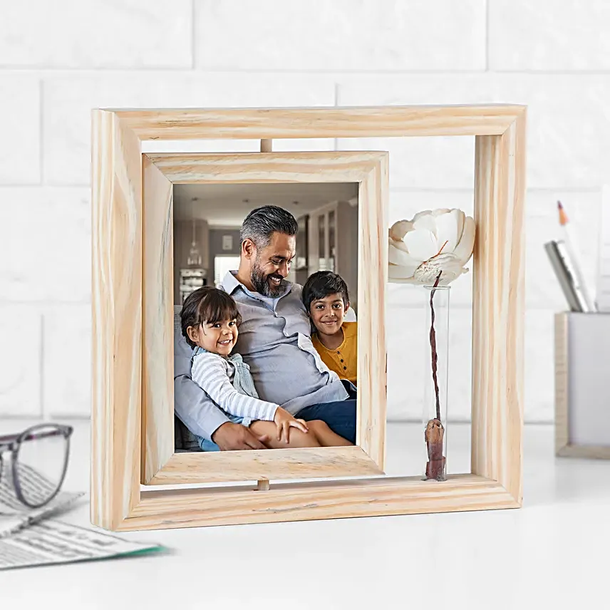 Rotating Photo Frame For Dad