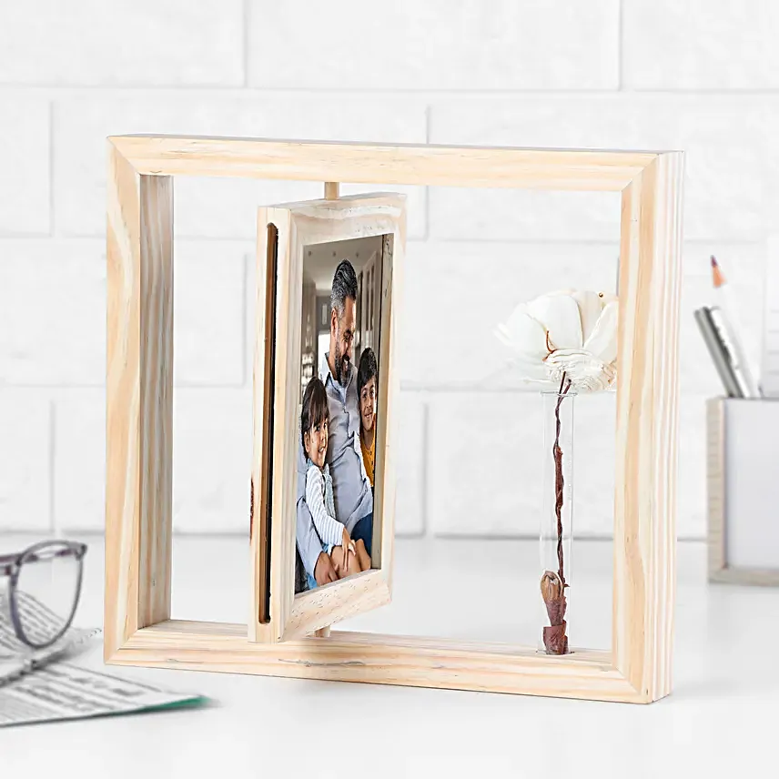 Rotating Photo Frame For Dad