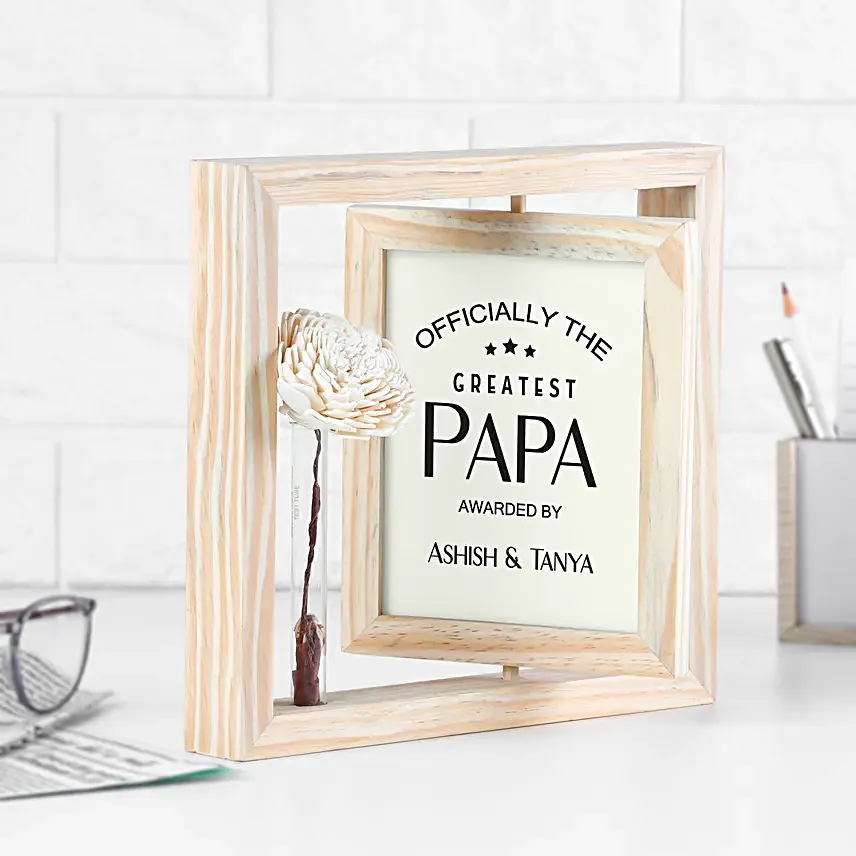 Rotating Photo Frame For Dad