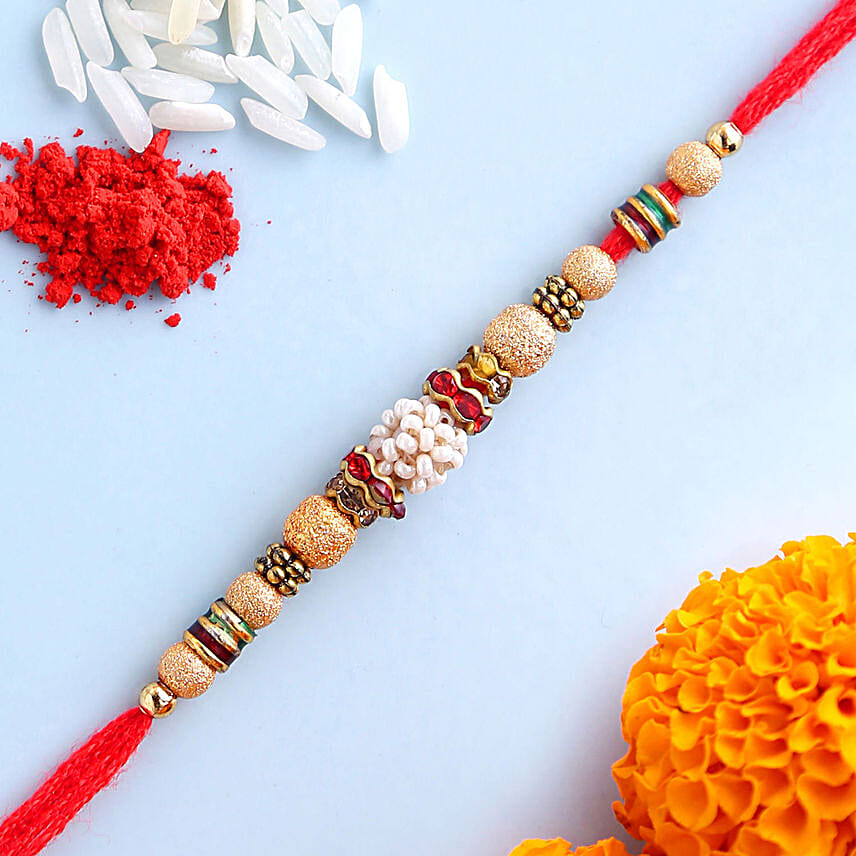 Royal Designer Beads Rakhi