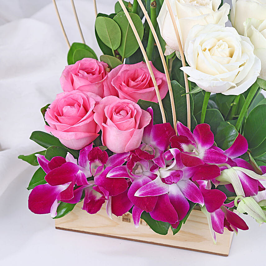 Royal Orchid N Rose Embrace
