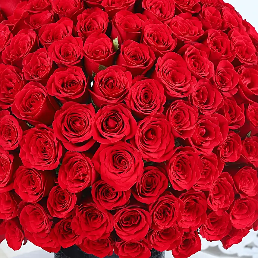 Ruby Romance Rose Bouquet