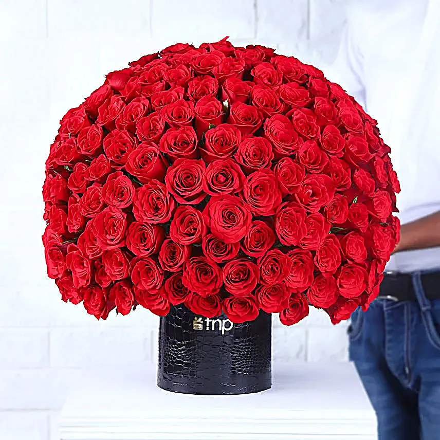 Ruby Romance Rose Bouquet