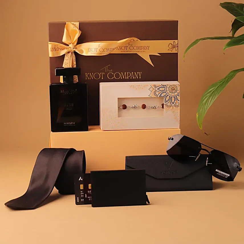 Rudraksha Rakhi N Suave Essentials for Brother
