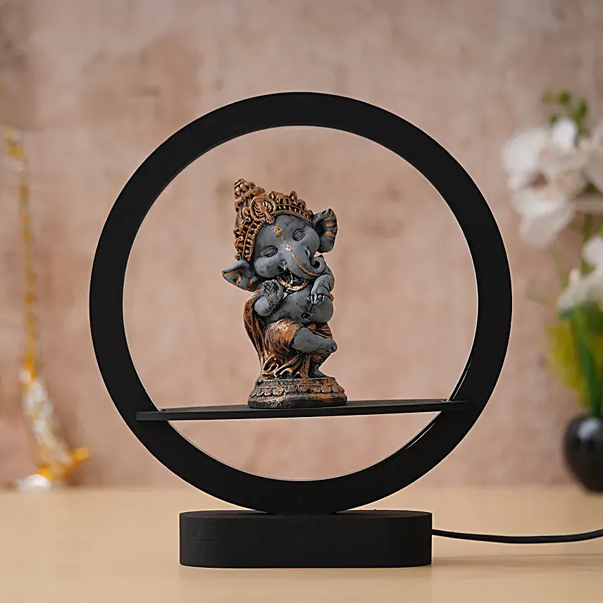 Rustic Look Lord Ganesha Night Lamp