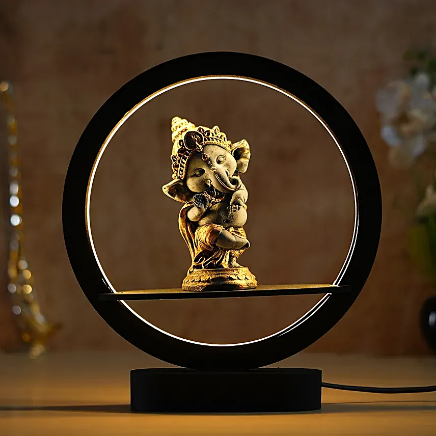 Rustic Look Lord Ganesha Night Lamp