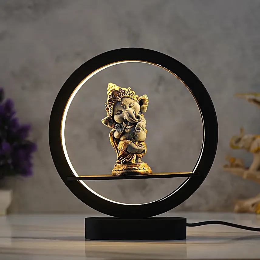 Rustic Look Lord Ganesha Night Lamp
