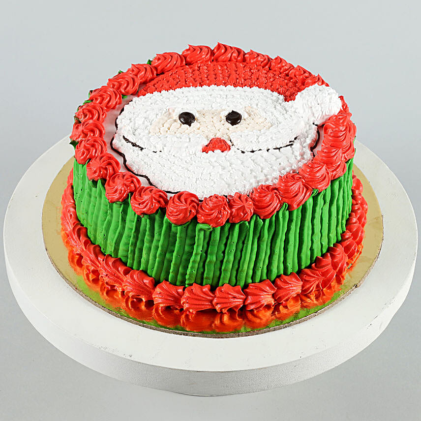 santa design cake for christmas