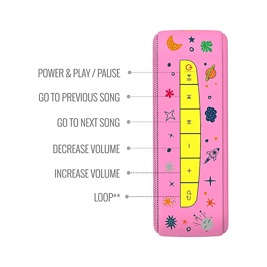 Saregama Carvaan For Kids Pink