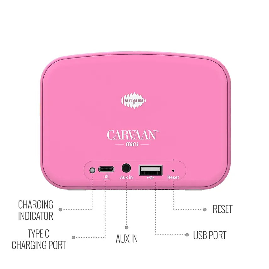 Saregama Carvaan For Kids Pink