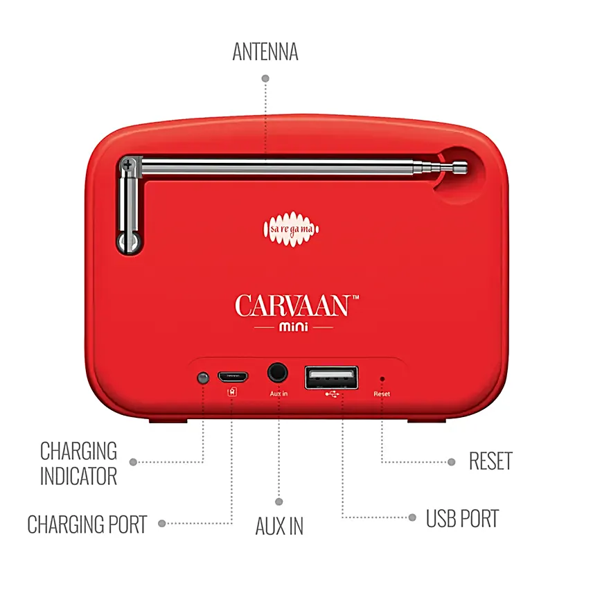 Saregama Carvaan Legends Red