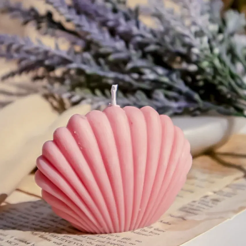 Seashell Candle Pink