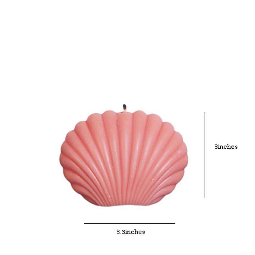 Seashell Candle Pink