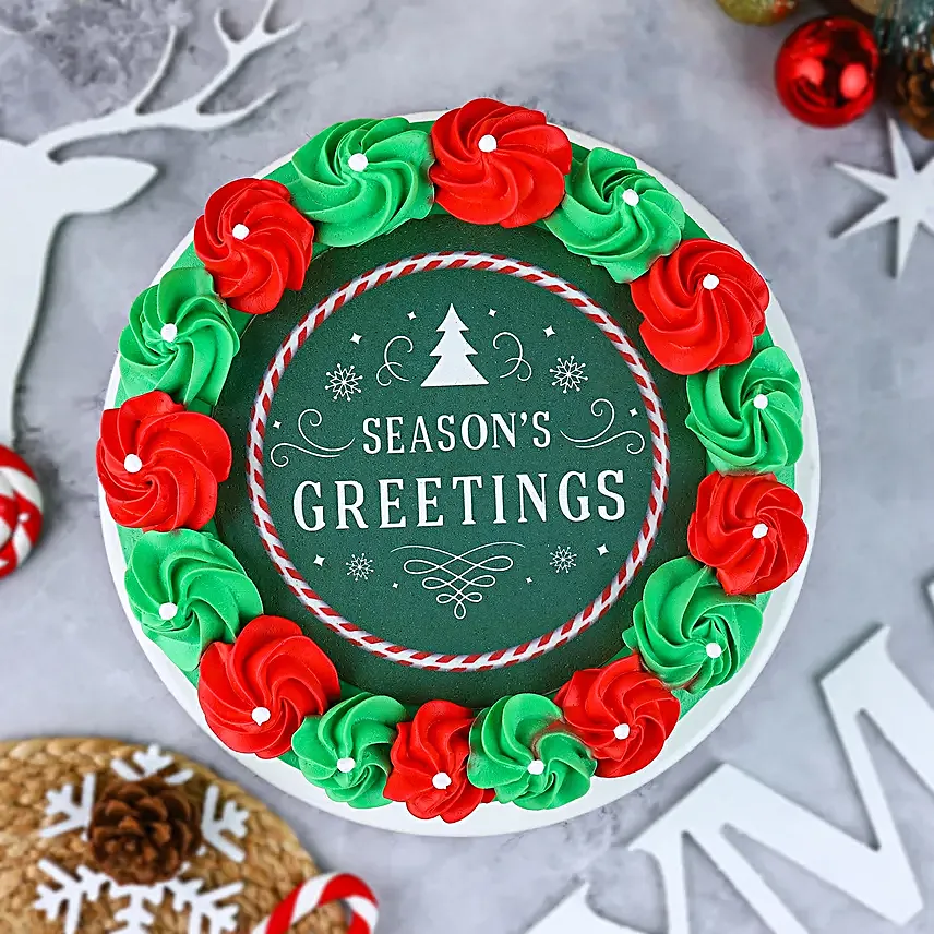 Seasons Greetings Chocolate Cake 1Kg