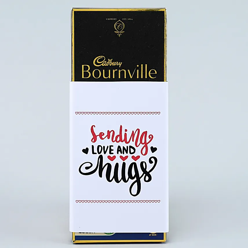Sending Luv N Hugs Bournville Dark Chocolate Bar
