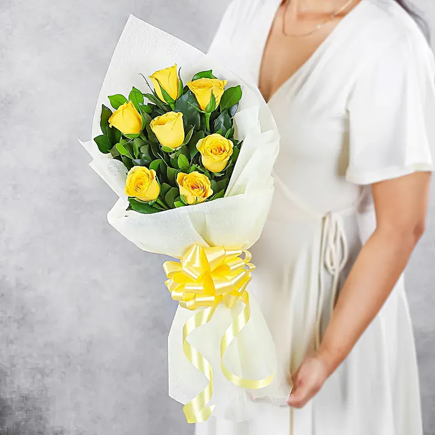 Online Send Yellow Roses Bunch