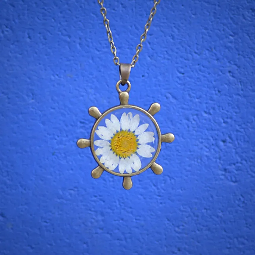 Serene Voyage Resin Necklace