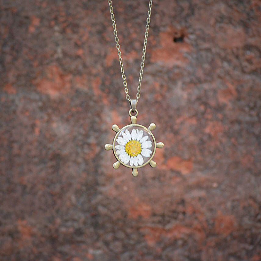 Serene Voyage Resin Necklace