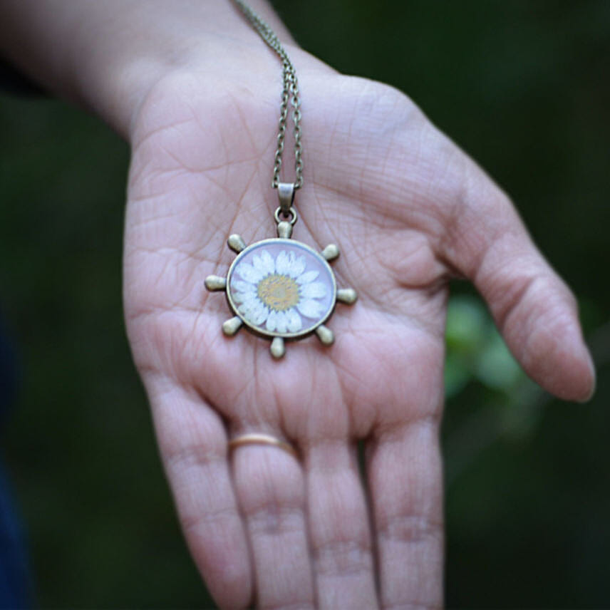 Serene Voyage Resin Necklace