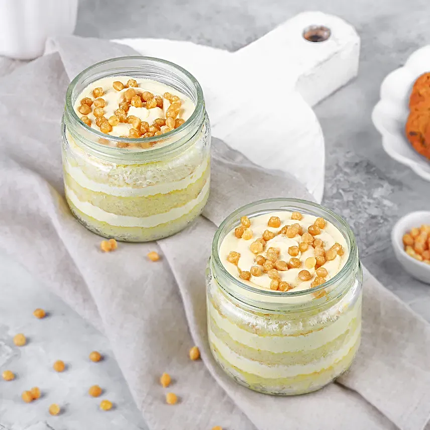 Set of 2 Butterscotch Jar Cake