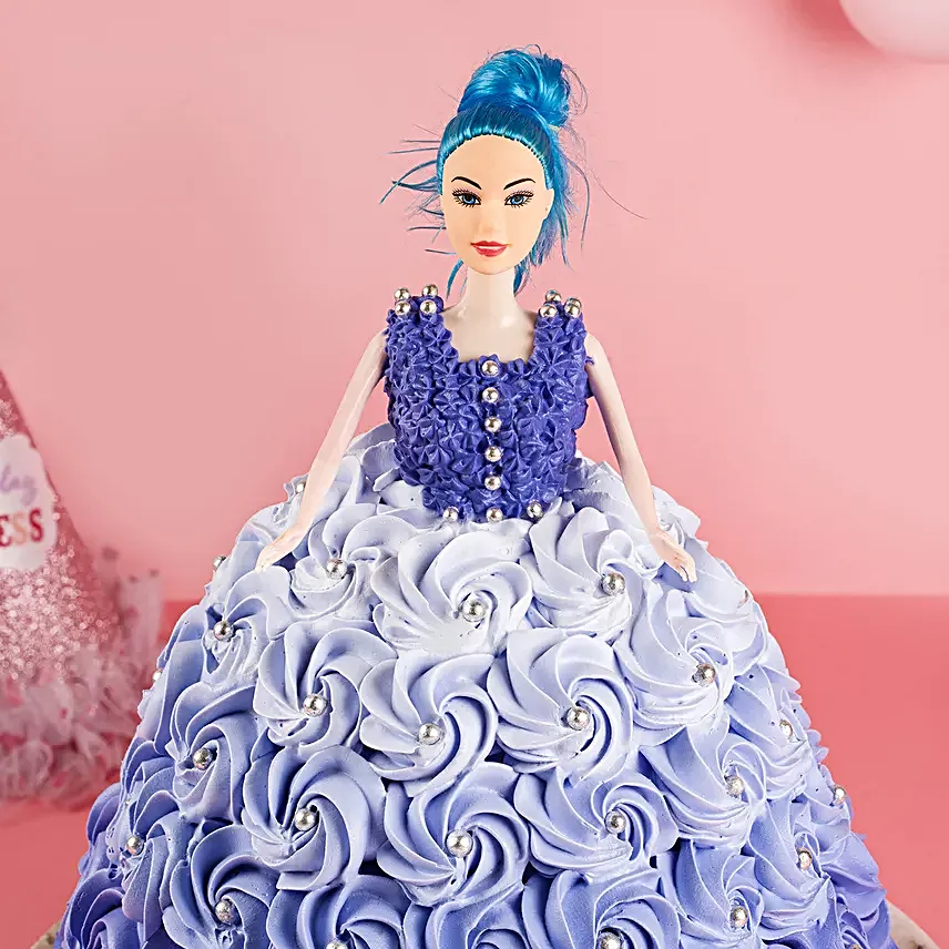 Shades of Purple Barbie Cake