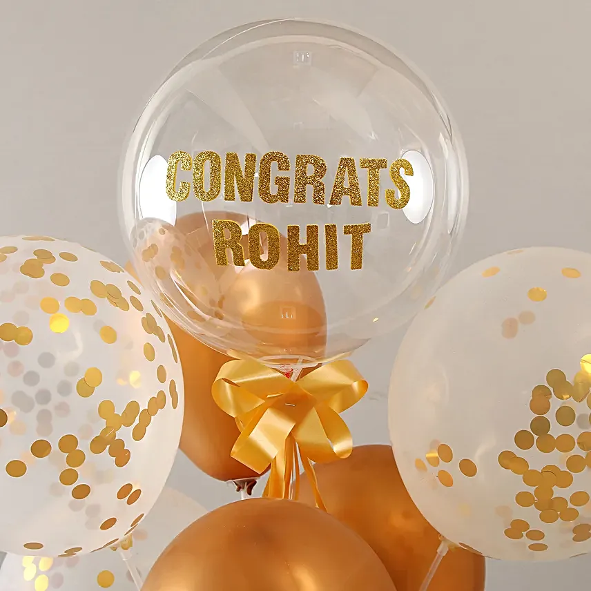 Shining Congratulations Balloon Bouquet for Him