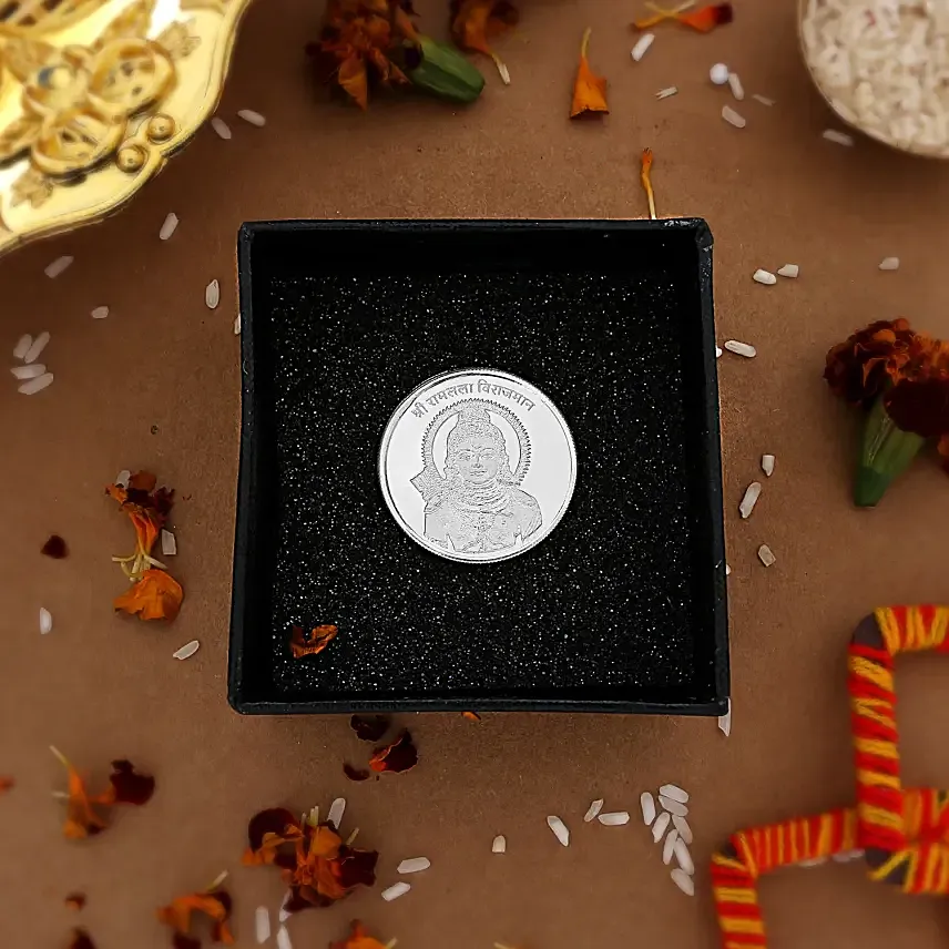 Shri Ram Lala Virajman Silver Coin