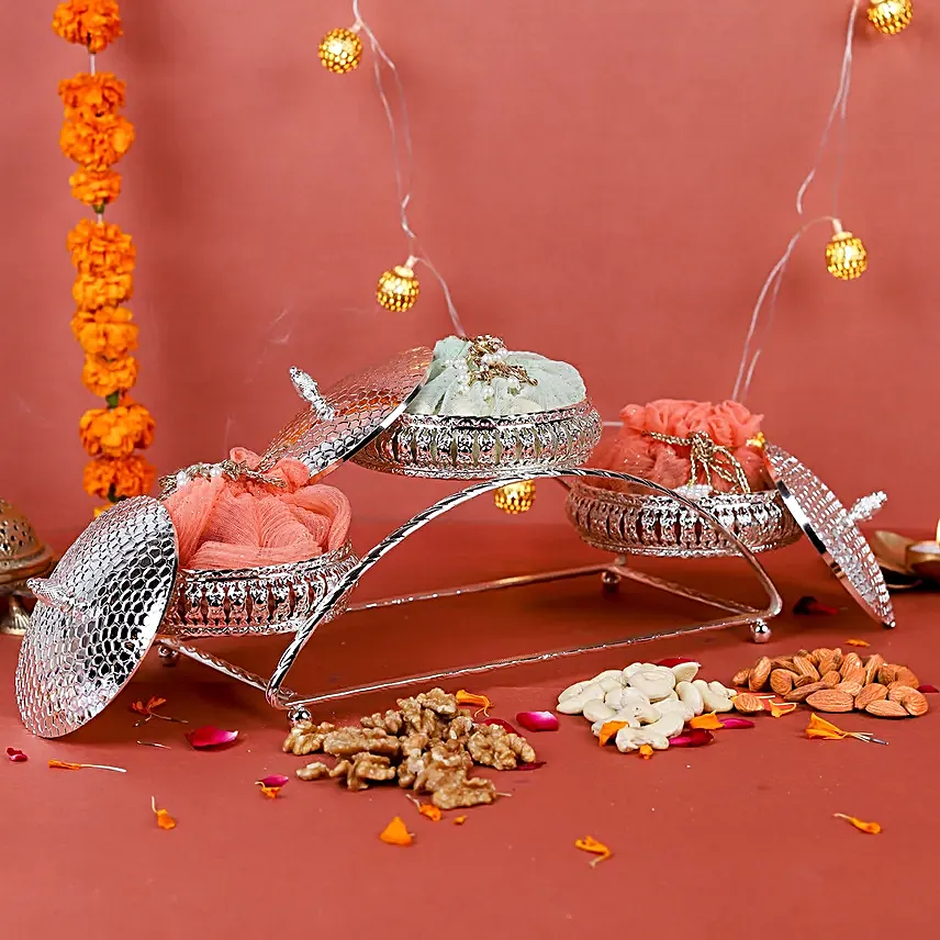 Silver Ganesha Blessings Box