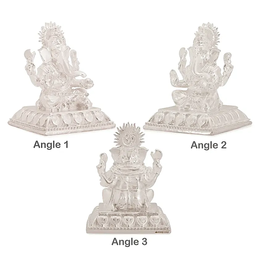 Silver Lord Ganesha Idol