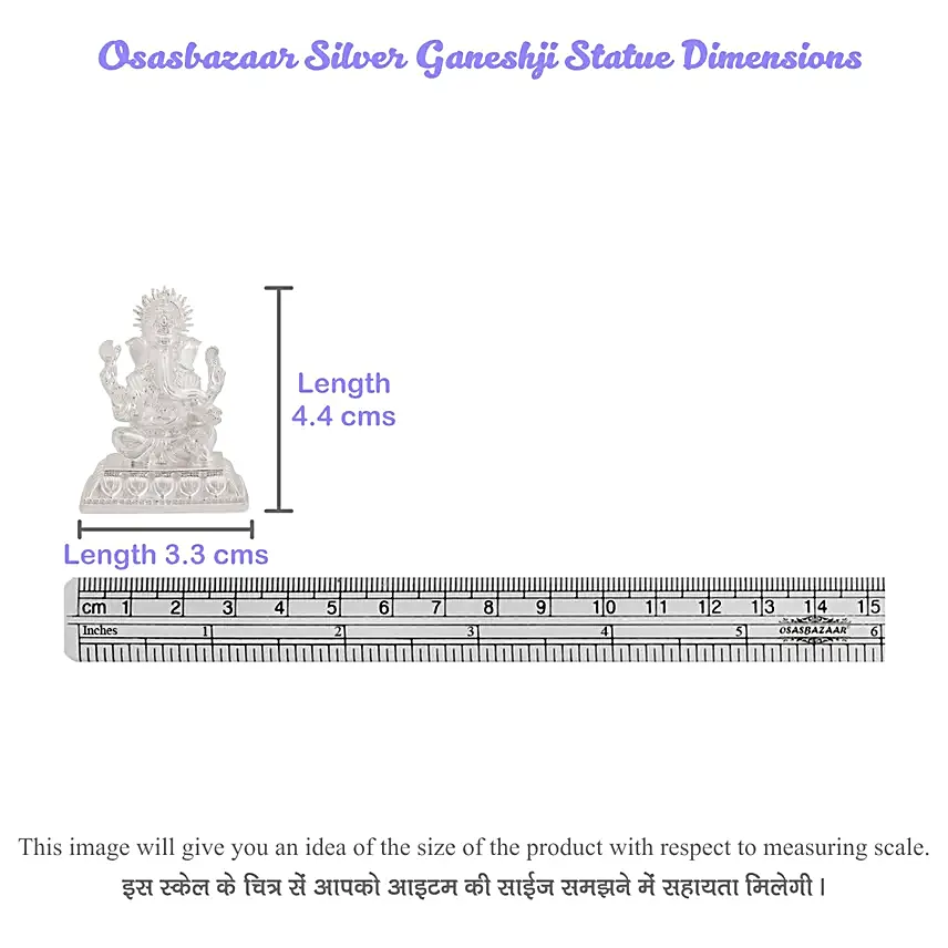 Silver Lord Ganesha Idol