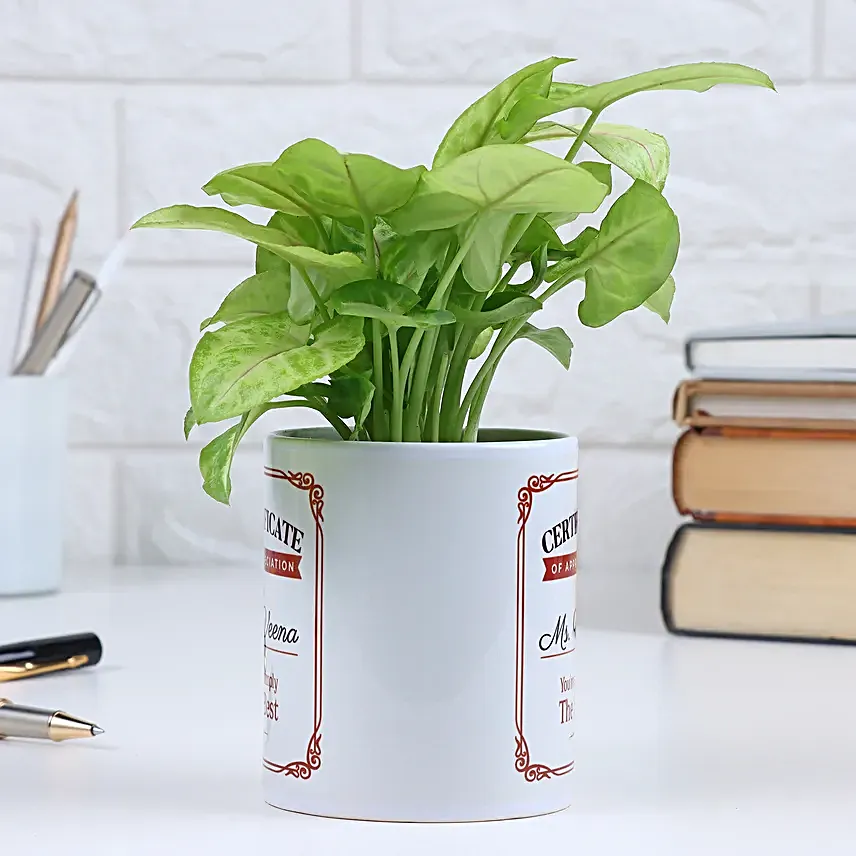 Simply Best Syngonium Teachers Day Mug